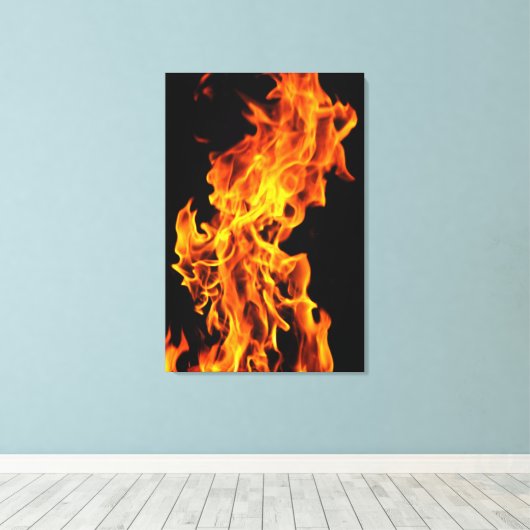 Orangefarben Leinwanddruck (Insitu (Holzboden))