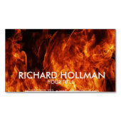 Orangefarben Magnetische Visitenkarte (Vorderseite)