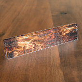 Orangefarben Namensplakette (Seite)