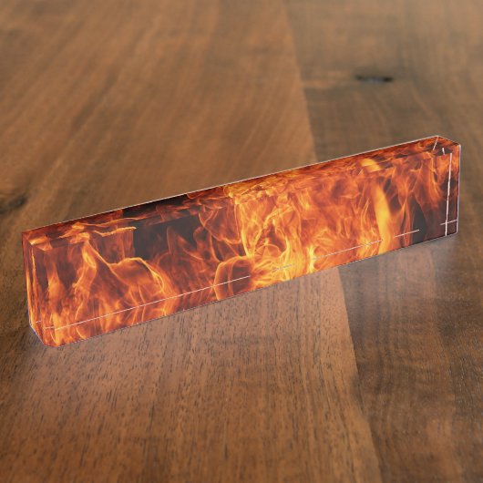 Orangefarben Namensplakette (Seite)