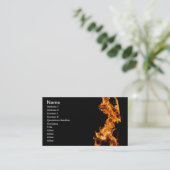 Orangefarben Visitenkarte (Stehend Vorderseite)