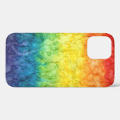 Orangefarbene abstrakte und grüne Malerei Case-Mate iPhone Hülle (Rückseite (Horizontal))