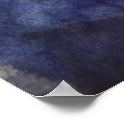 Orangefarbene abstrakte und grüne Malerei Poster (Ecke)