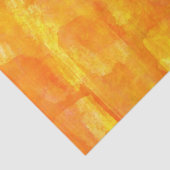 Orangefarbene Aquarelldrucke Seidenpapier (Ausschnitt)