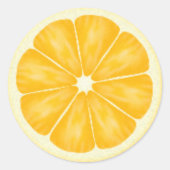 Orangefarbene Aufkleber (Vorderseite)