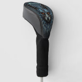 Orangefarbene Augen, cooles Fell: Der blendende Fu Golf Headcover (angewinkelt)