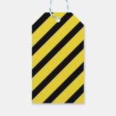 Orangefarbene Baggerbaukinder Party Geburtstag Geschenkanhänger (Rückseite)