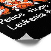 Orangefarbene Bänder unterstützen Überlebende von Poster (Ecke)