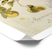 Orangefarbene Bäume, 1863 (w/c, Stift und Tinte üb Poster (Ecke)