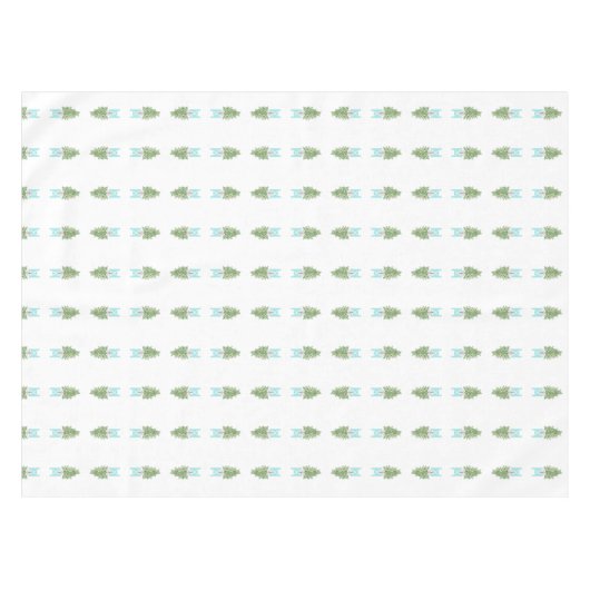 Orangefarbene Bäume Topiaries Topiary Tablecloth Tischdecke (Vorderseite (Horizontal))