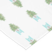 Orangefarbene Bäume Topiaries Topiary Tablecloth Tischdecke (Schrägansicht)