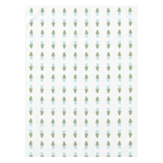 Orangefarbene Bäume Topiaries Topiary Tablecloth Tischdecke (Vorderseite)