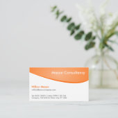 Orangefarbene, Berufliche Visitenkarte (Stehend Vorderseite)