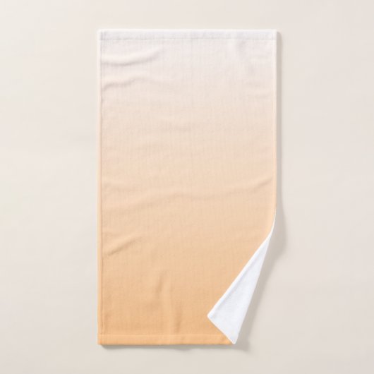 Orangefarbene bis weiße glänzende Farben Badhandtuch Set (Handtuch)