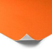 Orangefarbene Blasen Poster (Ecke)