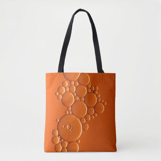 Orangefarbene Blasen Tasche (Vorderseite)