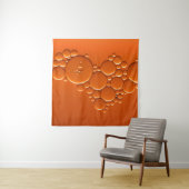 Orangefarbene Blasen Wandteppich (Beispiel (Horizontal))