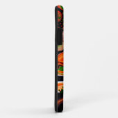 Orangefarbene, blaue, grüne, schwarze, digitale Fl Case-Mate iPhone Hülle (Hinten/Rechts)