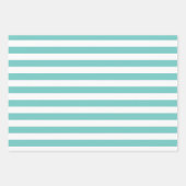 Orangefarbene blaurosa Muster Wrapping Paper Set Geschenkpapier Set (Vorderseite)