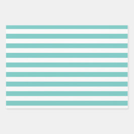 Orangefarbene blaurosa Muster Wrapping Paper Set Geschenkpapier Set