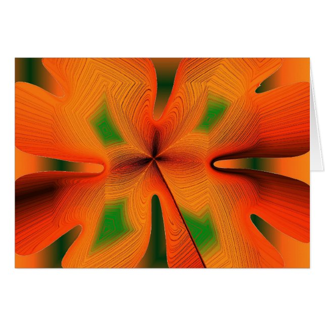 Orangefarbene Blume (Vorderseite (Horizontal))
