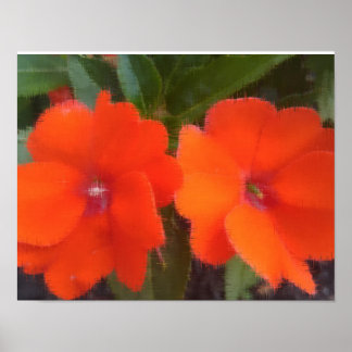 Orangefarbene Blume 14" x 11", Posterpapier (Matte Poster