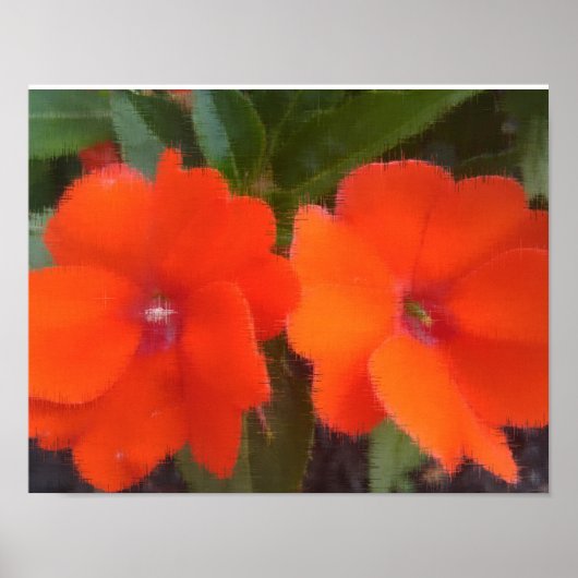 Orangefarbene Blume 14" x 11", Posterpapier (Matte Poster (Vorne)