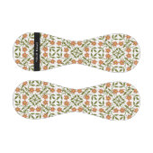 Orangefarbene Blume, Blumenmuster, Boho, Ihr Name Baseball (Paneele)