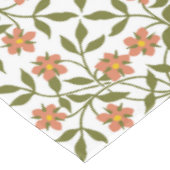 Orangefarbene Blume, Blumenmuster, Boho, Ihr Name Tischdecke (Schrägansicht)