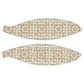 Orangefarbene Blume, Blumenmuster, Grünpflanzen, B Basketball (Panele)