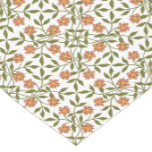 Orangefarbene Blume, Blumenmuster, Grünpflanzen, B Kurzer Tischläufer (Ecke)