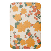 Orangefarbene Blume, Blumenmuster, Muster von Blum Badematte (Vorderseite Vertikal)