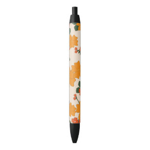Orangefarbene Blume, Blumenmuster, Muster von Blum Kugelschreiber