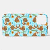 Orangefarbene Blume Case-Mate iPhone Hülle (Rückseite (Horizontal))