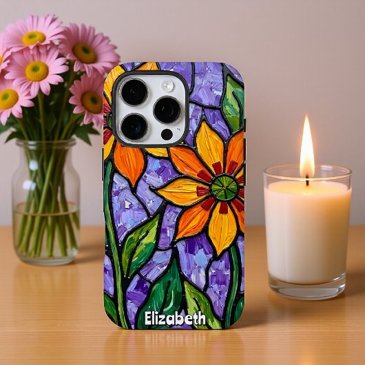 Orangefarbene Blume Case-Mate iPhone Hülle