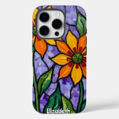 Orangefarbene Blume Case-Mate iPhone Hülle (Rückseite)