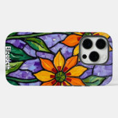 Orangefarbene Blume Case-Mate iPhone Hülle (Rückseite (Horizontal))