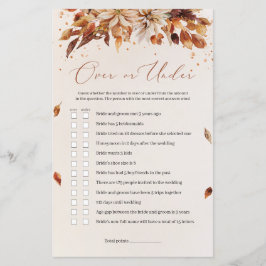 Orangefarbene Blume fallen durch oder unter das Sp