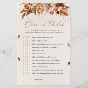 Orangefarbene Blume fallen durch oder unter das Sp