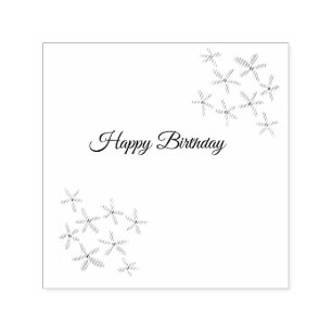 Orangefarbene Blume Geburtstag Geburtstag hinzufüg Permastempel