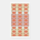 Orangefarbene Blume Gemustert Serviette (Vorderseite)