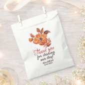 Orangefarbene Blume Geschenktütchen (Ausgeschnitten)