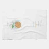 Orangefarbene Blume Geschirrtuch (Horizontal)