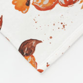 Orangefarbene Blume I Fleecedecke (Ecke)
