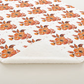 Orangefarbene Blume I Sherpadecke (3/4)