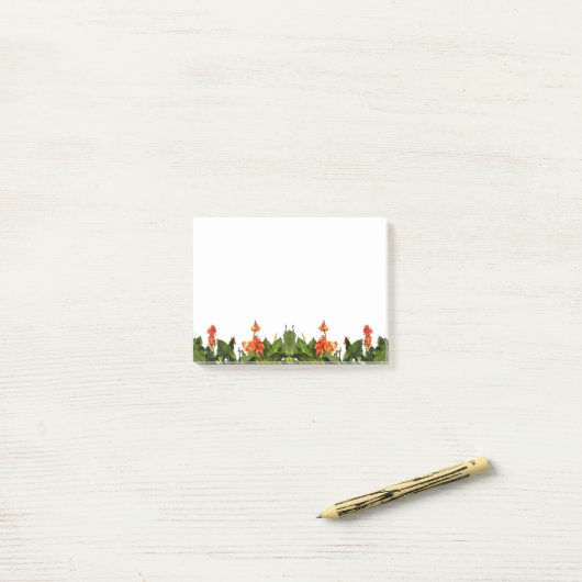 Orangefarbene Blume im Garten Post-it Klebezettel (Auf Schreibtisch)