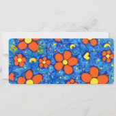 Orangefarbene Blume in der Wasserflachkarte (Vorderseite)