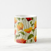 Orangefarbene Blume Kaffeetasse (Mittel)