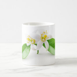 Orangefarbene Blume Kaffeetasse