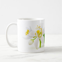 Orangefarbene Blume Kaffeetasse